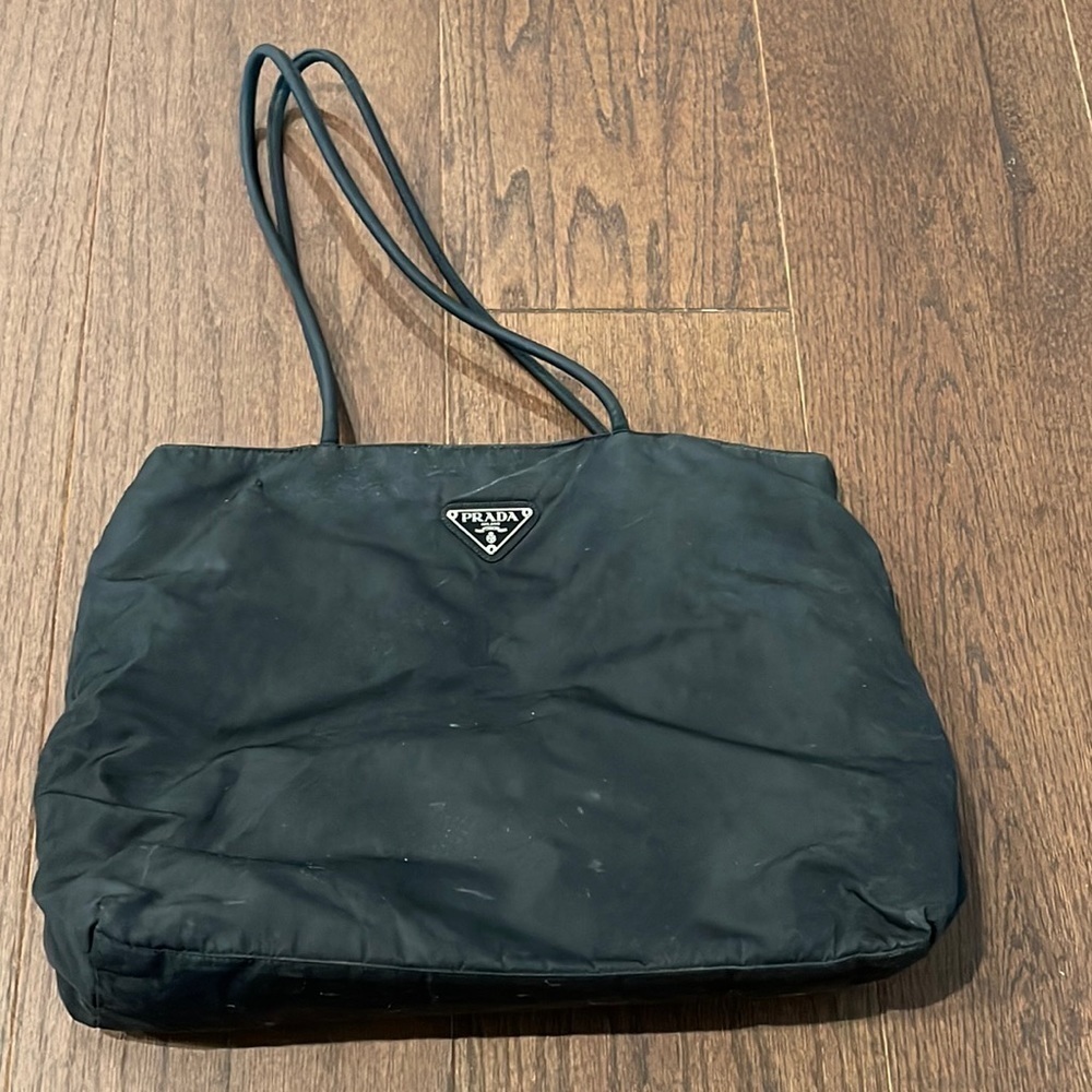 Prada Black Nylon Shoulder Bag